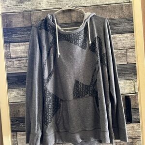 Under Armour Gray Hoodie with Black Logo